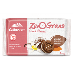 ZEROGRANO FROLLINI AL CACAO E CREMA VANIGLIA 160G SENZA LATTOSIO