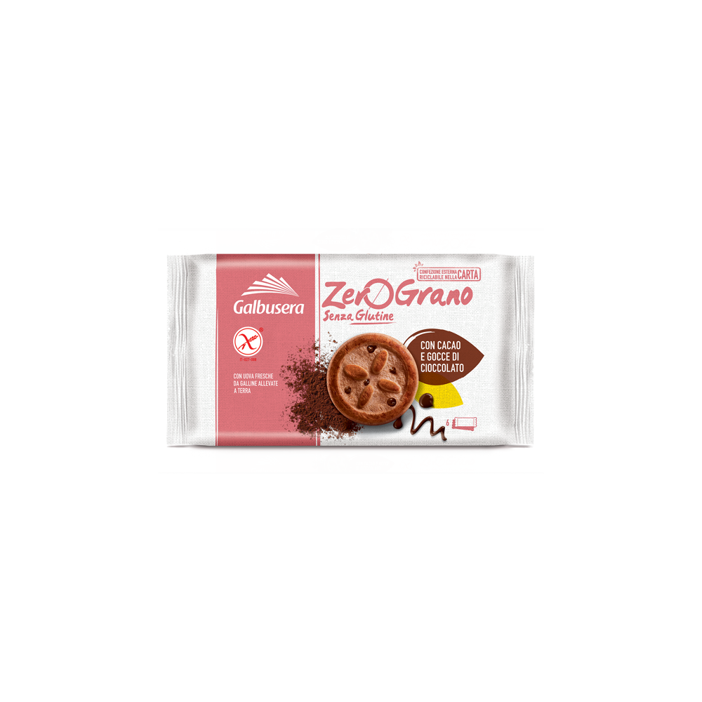 ZEROGRANO FROLLINI CON GOCCE DI CIOCCOLATO 22OG SENZA LATTOSIO