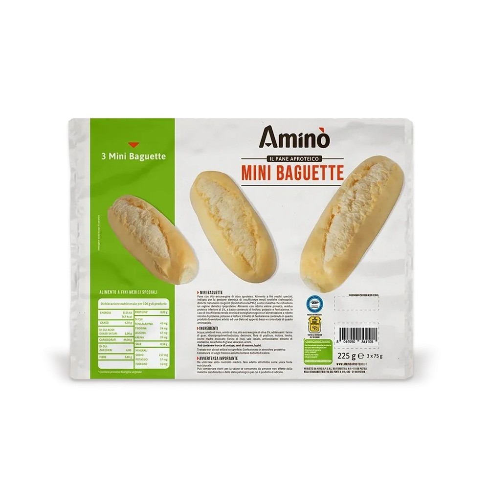 MINI BAGUETTE APROTEICO 150G (3x50g)