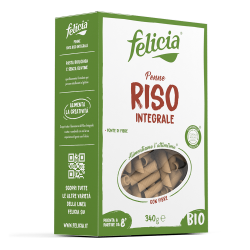 PENNE RIGATE RISO INTEGRALE 340G