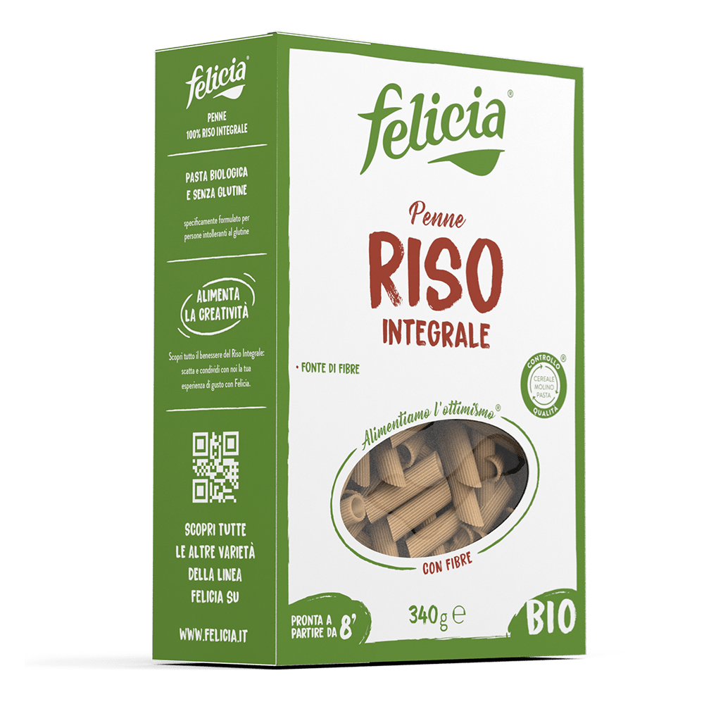 PENNE RIGATE RISO INTEGRALE 340G