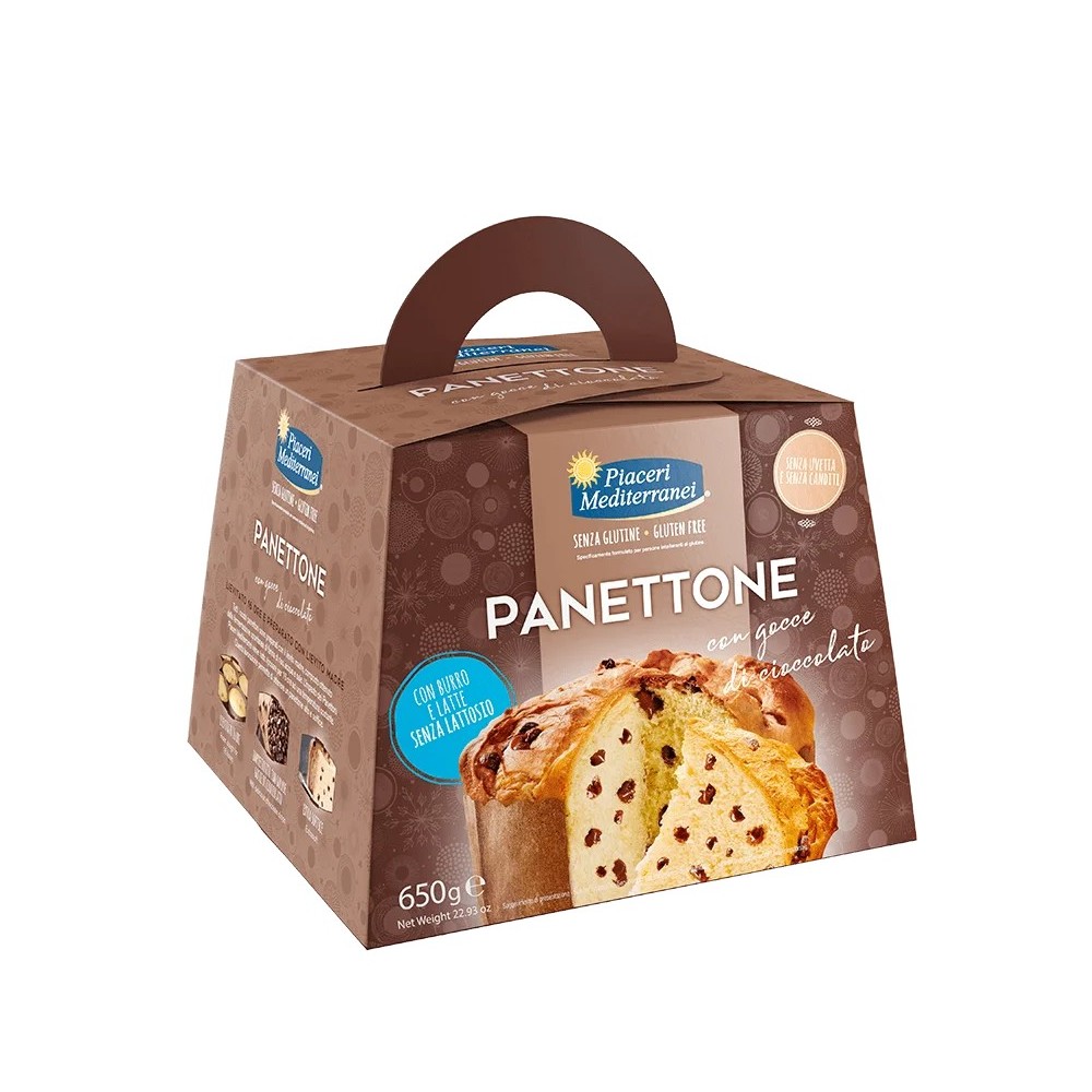 PANETTONE CON GOCCE CIOCCOLATO 650G senza lattosio